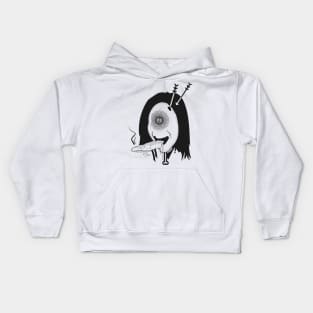 Black & white Elegant Art 9 Kids Hoodie